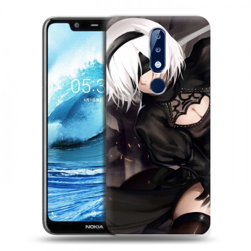 Дизайнерский силиконовый чехол для Nokia 5.1 Plus NieR:Automata