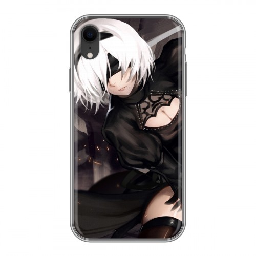 Дизайнерский пластиковый чехол для Iphone Xr NieR:Automata