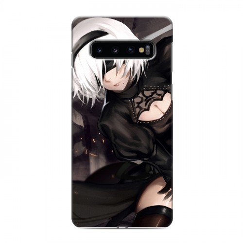 Дизайнерский силиконовый чехол для Samsung Galaxy S10 NieR:Automata