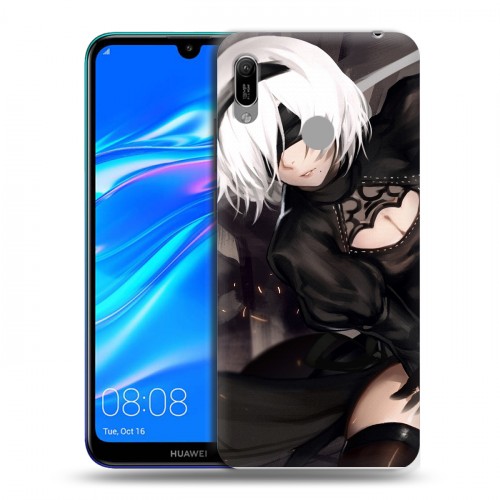 Дизайнерский пластиковый чехол для Huawei Y6 (2019) NieR:Automata