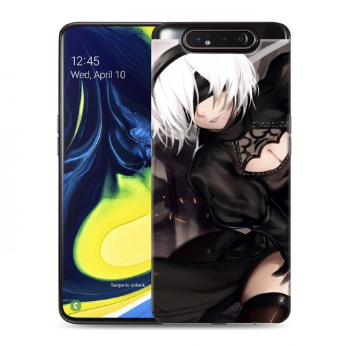 Дизайнерский пластиковый чехол для Samsung Galaxy A80 NieR:Automata