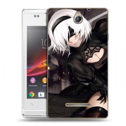 Дизайнерский пластиковый чехол для Sony Xperia E NieR:Automata