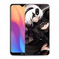 Дизайнерский силиконовый с усиленными углами чехол для Xiaomi RedMi 8A NieR:Automata