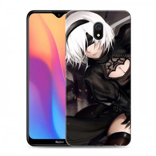 Дизайнерский силиконовый с усиленными углами чехол для Xiaomi RedMi 8A NieR:Automata