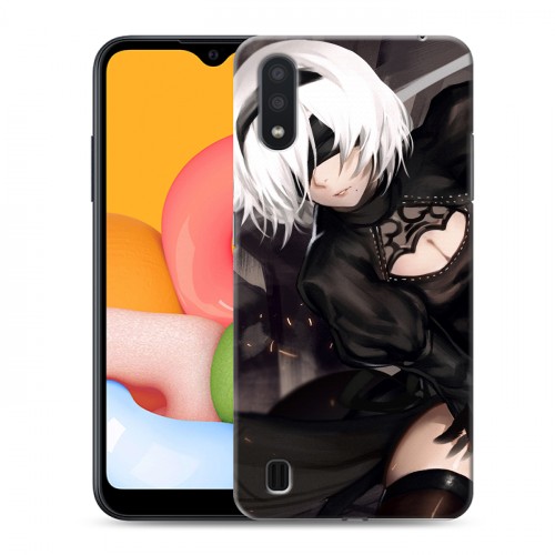 Дизайнерский силиконовый чехол для Samsung Galaxy M01 NieR:Automata