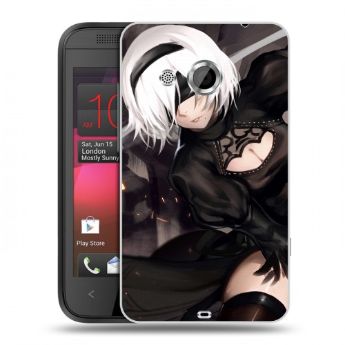 Дизайнерский пластиковый чехол для HTC Desire 200 NieR:Automata