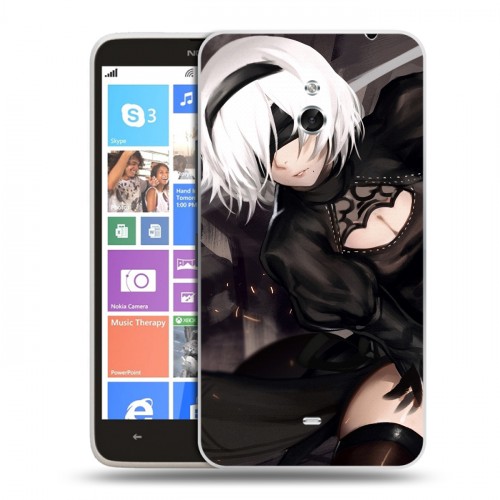 Дизайнерский пластиковый чехол для Nokia Lumia 1320 NieR:Automata