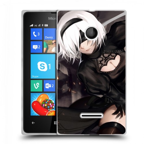 Дизайнерский пластиковый чехол для Microsoft Lumia 435 NieR:Automata