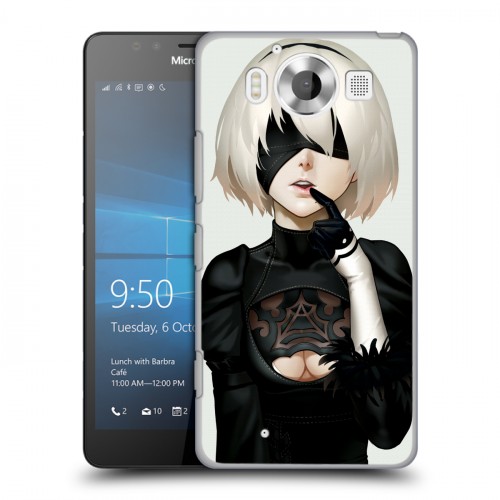 Дизайнерский пластиковый чехол для Microsoft Lumia 950 NieR:Automata