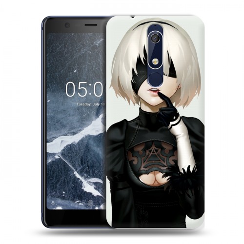 Дизайнерский пластиковый чехол для Nokia 5.1 NieR:Automata