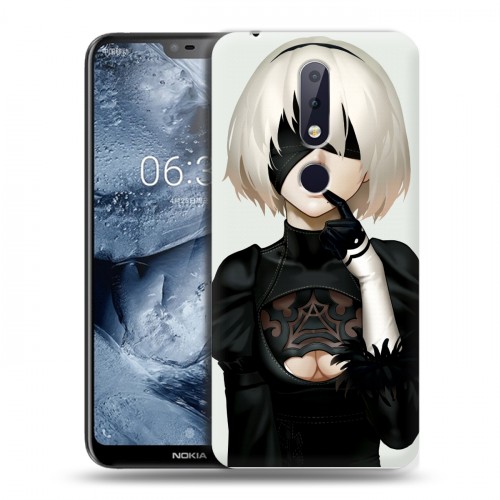 Дизайнерский пластиковый чехол для Nokia 6.1 Plus NieR:Automata