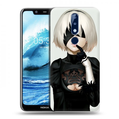 Дизайнерский силиконовый чехол для Nokia 5.1 Plus NieR:Automata