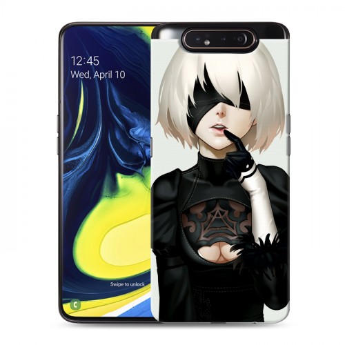 Дизайнерский пластиковый чехол для Samsung Galaxy A80 NieR:Automata