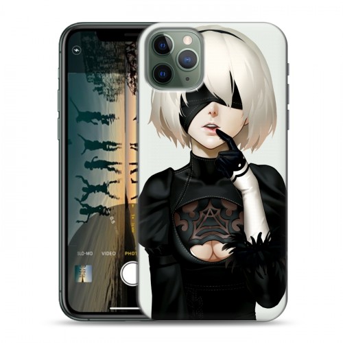 Дизайнерский пластиковый чехол для Iphone 11 Pro NieR:Automata