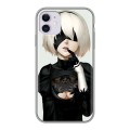 Дизайнерский силиконовый чехол для Iphone 11 NieR:Automata