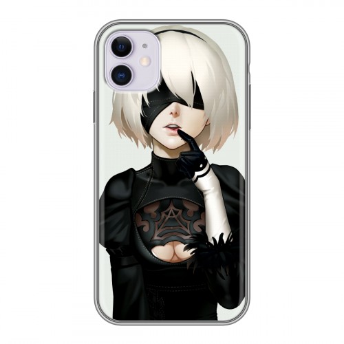 Дизайнерский силиконовый чехол для Iphone 11 NieR:Automata