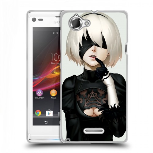 Дизайнерский пластиковый чехол для Sony Xperia L NieR:Automata