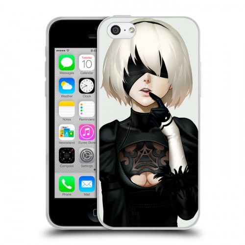 Дизайнерский пластиковый чехол для Iphone 5c NieR:Automata