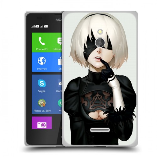 Дизайнерский силиконовый чехол для Nokia XL NieR:Automata