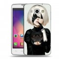 Дизайнерский пластиковый чехол для LG L60 NieR:Automata