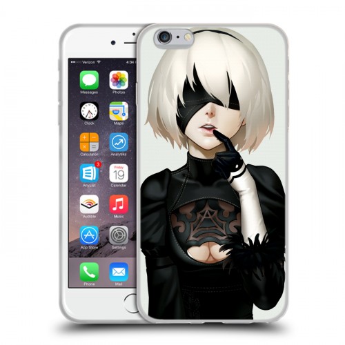 Дизайнерский силиконовый чехол для Iphone 6 Plus/6s Plus NieR:Automata