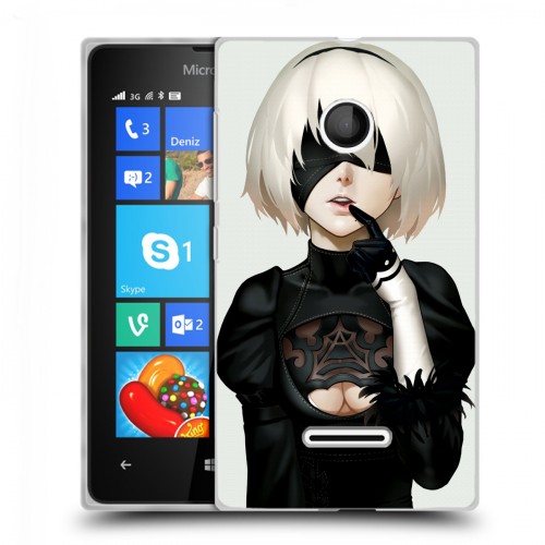 Дизайнерский пластиковый чехол для Microsoft Lumia 435 NieR:Automata