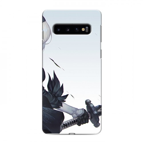 Дизайнерский силиконовый чехол для Samsung Galaxy S10 NieR:Automata