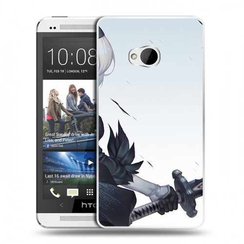 Дизайнерский пластиковый чехол для HTC One (M7) Dual SIM NieR:Automata