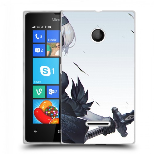 Дизайнерский пластиковый чехол для Microsoft Lumia 435 NieR:Automata