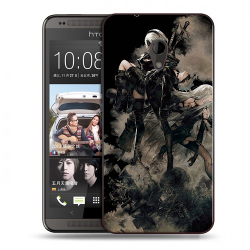 Дизайнерский пластиковый чехол для HTC Desire 700 NieR:Automata