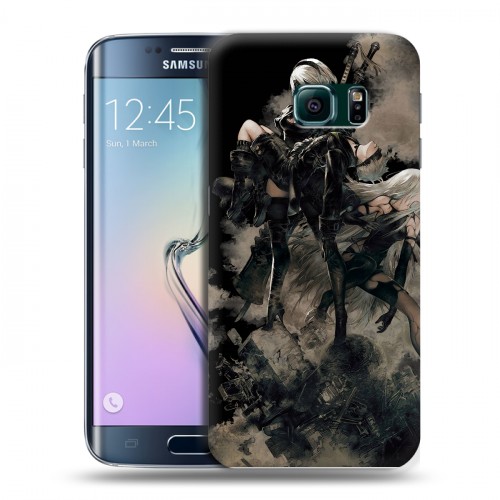 Дизайнерский пластиковый чехол для Samsung Galaxy S6 Edge NieR:Automata