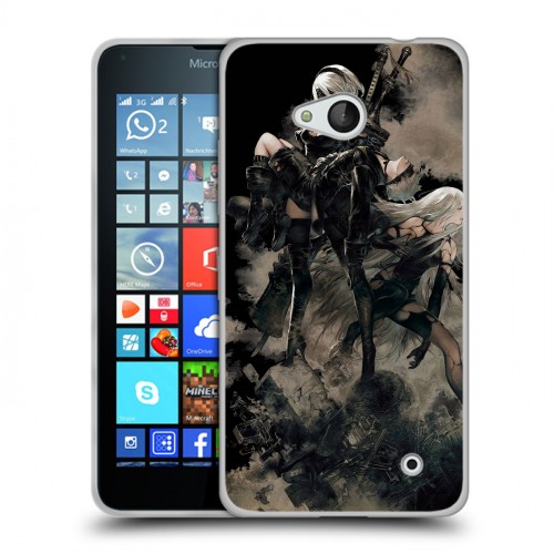 Дизайнерский пластиковый чехол для Microsoft Lumia 640 NieR:Automata