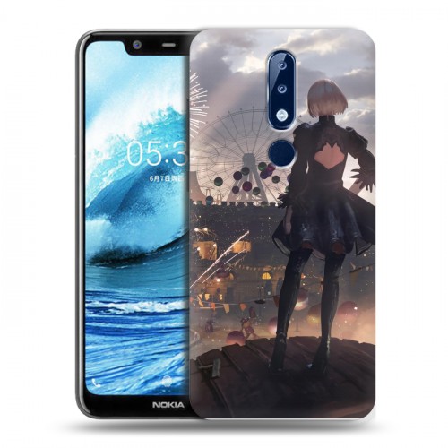 Дизайнерский пластиковый чехол для Nokia 5.1 Plus NieR:Automata