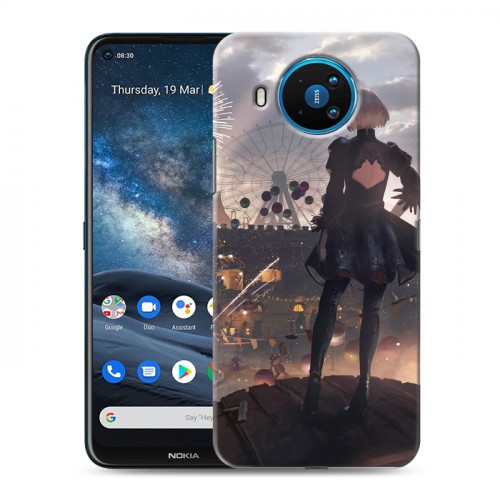 Дизайнерский пластиковый чехол для Nokia 8.3 NieR:Automata