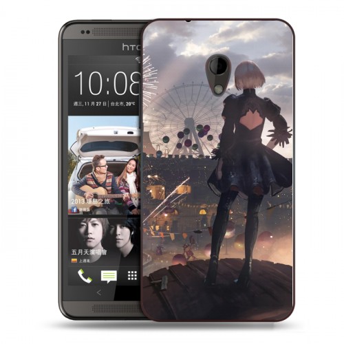 Дизайнерский пластиковый чехол для HTC Desire 700 NieR:Automata