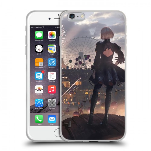 Дизайнерский силиконовый чехол для Iphone 6 Plus/6s Plus NieR:Automata