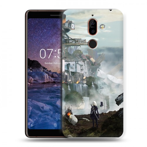 Дизайнерский пластиковый чехол для Nokia 7 Plus NieR:Automata