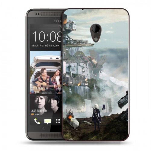 Дизайнерский пластиковый чехол для HTC Desire 700 NieR:Automata