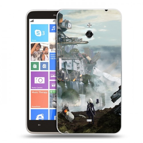 Дизайнерский пластиковый чехол для Nokia Lumia 1320 NieR:Automata