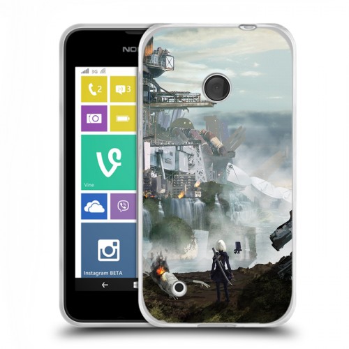 Дизайнерский пластиковый чехол для Nokia Lumia 530 NieR:Automata