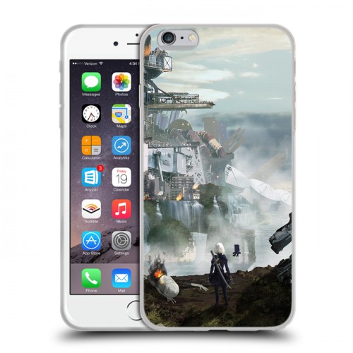 Дизайнерский силиконовый чехол для Iphone 6 Plus/6s Plus NieR:Automata