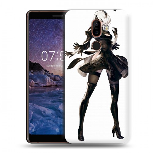 Дизайнерский пластиковый чехол для Nokia 7 Plus NieR:Automata