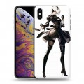 Дизайнерский силиконовый чехол для Iphone Xs Max NieR:Automata