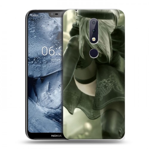 Дизайнерский силиконовый чехол для Nokia 6.1 Plus NieR:Automata