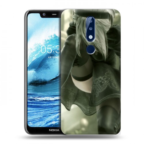 Дизайнерский силиконовый чехол для Nokia 5.1 Plus NieR:Automata