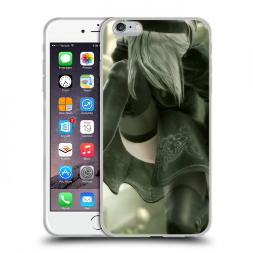 Дизайнерский силиконовый чехол для Iphone 6 Plus/6s Plus NieR:Automata