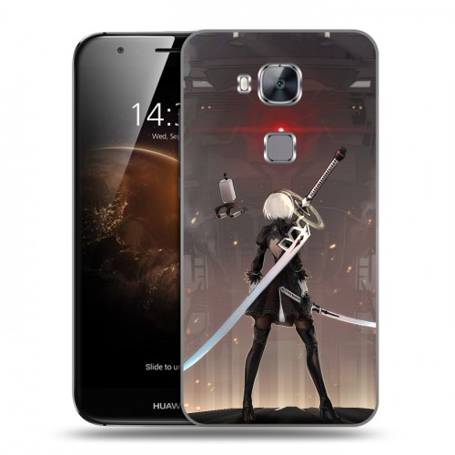 Дизайнерский пластиковый чехол для Huawei G8 NieR:Automata