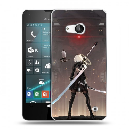 Дизайнерский пластиковый чехол для Microsoft Lumia 550 NieR:Automata