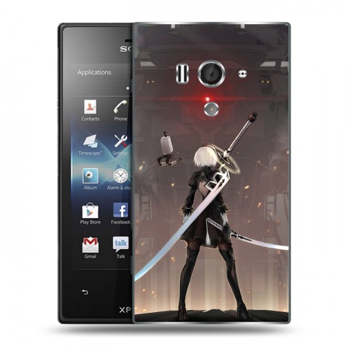 Дизайнерский пластиковый чехол для Sony Xperia acro S NieR:Automata