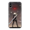 Дизайнерский силиконовый чехол для Iphone x10 NieR:Automata